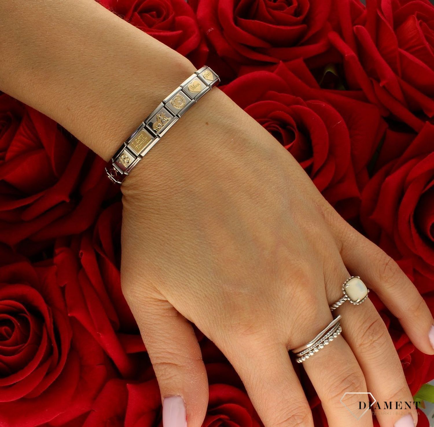 Nomination - Link 18K zawieszka charms Złoto Gold 'Koń z Jeźdźcem' 030149 29. Prezent dla fanek jeździectwa 030149 29.jpg